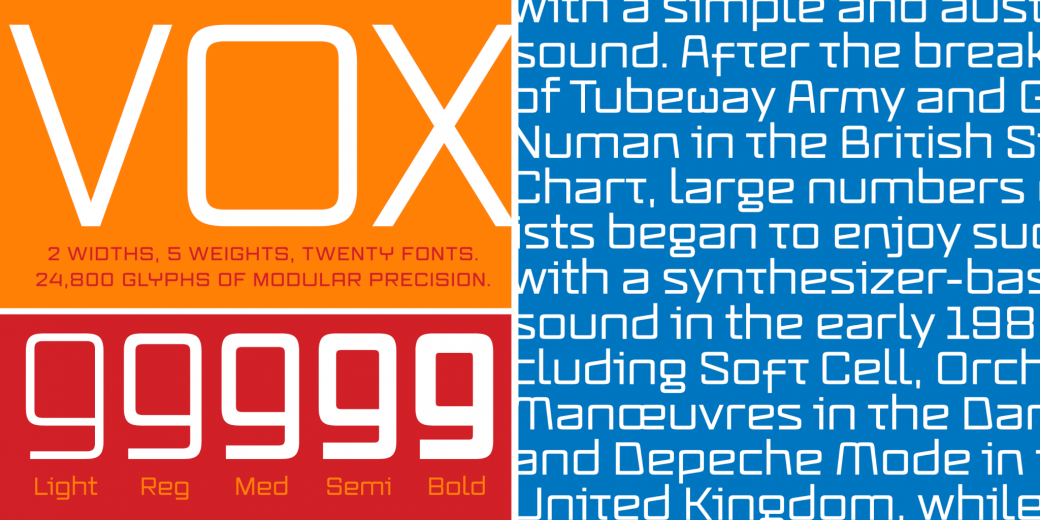 Vox Font preview